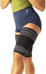 Copper Joe 2 Pack Thigh Compression Sleeves – Support for Quad, Groin, Hamstring, Arthritis, Running, Basketball and Baseball - Upper Leg Sleeves for Men and Women