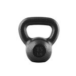 CAP Barbell 15 lb Cast Iron Kettlebell | Black