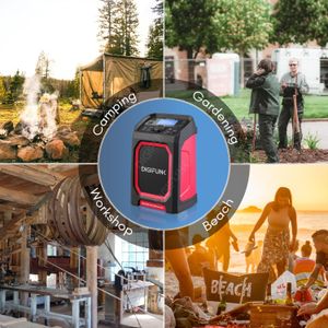 DigiFunk Work Site Radio – Portable, Red