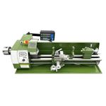 INTBUYING Mini Metal Lathe 8.3"x29.5" Benchtop Lathe Double Chuck Metal Turning Lathe 50-2500 RPM Variable Speed Lathe with Grating Ruler Inch Thread Lathe 110V 1100W Brushless Motor
