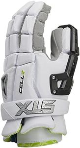 STX Cell V Goalie Gloves White Small