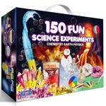 UNGLINGA 150 Experiments Science Kits for Kids Boys Girls Toys Gifts Ideas Birthday Christmas, STEM Project Chemistry Set Physics Educational Activities, Break Geodes, Volcano