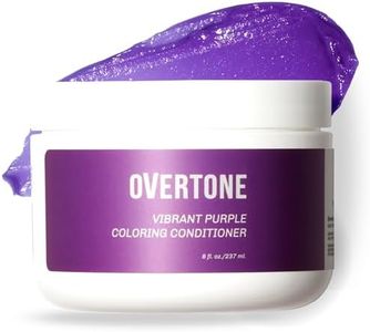 Overtone Color Depositing Semi-Permanent Hair Dye Conditioner - 8 oz For Natural & Color-Treated Hair, Moisturizing Shea Butter & Coconut Oil - Vegan & Cruelty-Free, Vibrant Purple