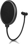 Double Layer Microphone Recording Studio Wind Screen Pop Filter Mask Shield for Recordings, Broadcasting, Singing