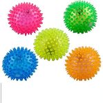 PSK PET MART LED Squeaky Ball Toy for Dogs, Cats and Puppies (Multicolour) -Pack of 5