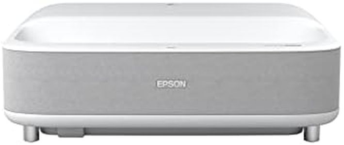 Epson EH-LS300W Full HD 1.080p Ultrakurzdistanz-Laserprojektor (3.600 Lumen, Kontrastverhältnis 2.500.000:1, Android TV, WiFi, HMDI) weiß, Full HD 1.920x1.080p
