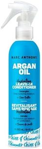 Marc Anthony Argan Oil & Shea Butter Leave In Deep Conditioner for Frizz – Argan, Shea Butter & Keratin Heat Protectant Spray & Detangler for Shine - Color Safe Product For Fine Dry Damaged Hair 8.4oz / 250 milliliters
