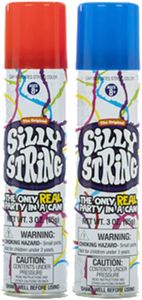 The Original Silly String! Silly String 2 pack, Assorted Colors, 3 oz Large Can – The Only Real Party in a Can! Be Silly! Shoots over 15ft!