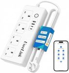 UseeLink WiFi Smart Power Strip, USB Power Socket Smart Extension Cord Compatible with Alexa and Google, Voice Control, Smart Life APP Control, No hub required
