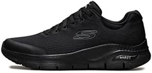 Skechers Men's Arch Fit Sneaker,Black Textile/Synthetic/Trim,9.5 UK