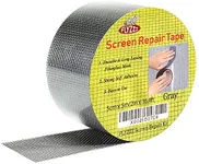 FLYZZZ Window Screen Repair Kit Tape with Stitching Thread, Gray(16.4FT), Waterproof 3-Layer Strong Adhesive Window Screen Doors Patch Tape Suitable for Covering Holes&Tears Instantly