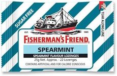 Fisherman's Friend Sugar Free Spearmint Flavor 22 Lozenges (Pack of 6)