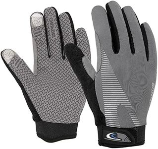 Lorpect Workout Gloves, Full Palm Protection & Extra Grip, Gym Gloves for Weight Lifting, Training, Fitness, Exercise (Men & Women) (Grey, S)