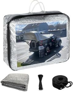 JUNKOGO 70% Aluminet Shade Cloth 12x20 FT, Aluminum Sun Shade for Car, RV, Outdoor Camping, Breathable Heat & UV Reflective Silver Sunshade Fabric for Patio, Dogs, Pets