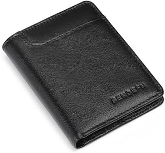SENDEFN Portefeuille Homme Cuir | Porte-Monnaie avec Double Compartiment à Billets | 7 Porte Carte Crédit | Porte Carte Bancaire | Portefeuille pour Cartes avec Blocage RFID