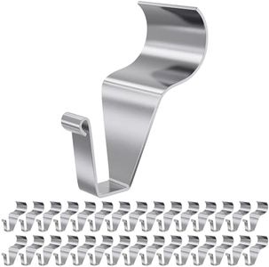 MUAKIOY No Hole Vinyl Siding Hooks, 30 Pack Heavy Duty Vinyl Siding Clips Hangers, No Drill Needed Horizontal Gap Vinyl Siding Wall Mount Stainless Steel Hooks for Hanging