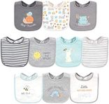 Hudson Baby Unisex Baby Cotton Bibs, Best Friends, One Size