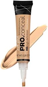 L.A. Girl Pro Conceal HD Concealer, Creamy Beige, 0.28 Ounce