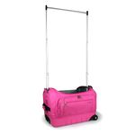 Mavii Dance Bag With Garment Rack, New 22" Hybrid Garment Rack Duffel, Hardside Bottom Collapsible Travel Bag, Hot Pink