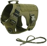 RubRab Tactical Dog Harness Vest wi