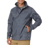 MARMOT Men's Precip Eco Jacket, Steel Onyx, M