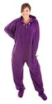 Forever Lazy Footed Adult Onesie - Purple People Sleeper - L