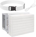 Indoor Air Conditioner Cover for Window Units Inside AC Cover for Window Air Conditioner 21 x 15 x 3.5 Inches with Anti-Slip liner White