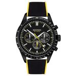 Sekonda Velocity Men’s 45mm Quartz Watch in Black with Analogue Display, and Black Canvas Strap 30018