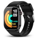 Smart Watch for Men Women, Infrared True Blood Oxygen Monitor, 2.04-inch AMOLED Display, Heart Rate Sleep Monitor, 136+ Sports Modes, IP68 Waterproof Fitness Tracker, Compatible with Android and iOS