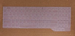 Saco Keyboard Silicon Protector for ASUS FX505 FX705, ROG Strix GL504 GL704GM GL704GV Gaming Laptop - Transparent