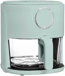 COOK WITH COLOR Colorful 1200W 4Qt Air Fryer: Glass Basket, Dishwasher Safe, 60min Timer, 6 Presets, Temp Control 175F-400F, 4 QT, Sage