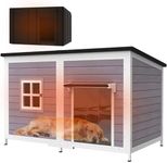 BuddyManor 59" Outdoor Dog House wi