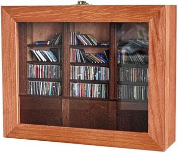 SAIONJI Anxiety Bookshelf with 200 Unique Miniature Books - 9.84 x 7.87 Inches - Creative Display and Relaxation Decor, Shake Bookshelf Shake Away Your Anxiety