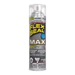 Flex Seal MAX– Stop Leaks Fast! Rubberized Waterproof Coating Spray, Ideal for Roofs, Holes, Cracks, DIY Projects, Automotive Fixes, Indoor & Outdoor Repairs, and More – Clear, 17 oz. (482 g)