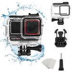 PCTC 60M(197ft) Waterproof Case for Insta360 Ace Pro, Accessories for Insta 360 Ace Pro Waterproof Case,Protective Underwater Dive Housing Shell with Bracket Accessories