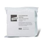 AAWipes Cleanroom Cloth Wipes 6"x6" (Bag of 150 Pcs) Double Knit 100% Polyester Wipers Lint Free Cloths with Ultra-fine Filaments, Laser Sealed Edge, Class 100 Cloths, Ultra-soft Wipes