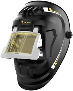 TOOLIOM Flip Front Welding Helmet Welding Mask with Flip Up Lens Welding Hood Shade-10 Black Welder Helmet