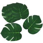 Shintop Fake Leaves, 12pcs Artificial Leaves Palm Leaves for Hawaiian Jungle Theme Tropical Party Decorations, Birthday, Wedding