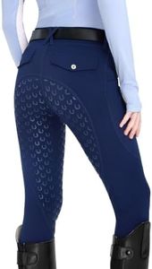 FitsT4 Sports Girls Riding Pants Fleece Lined Winter Breeches Full Seat