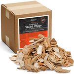 Camerons All Natural Pecan Wood Chips for Smoker -420 Cu. In. Box, Approx 5 Pounds - Kiln Dried Coarse Cut BBQ Grill Wood Chips for Smoking Meats - Barbecue Smoker Accessories - Grilling Gifts for Men