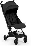 Ickle Bubba Pisces Ultra-Compact Stroller (Black) – Lightweight, Cabin-Size, Easy Fold Travel Pushchair, Suitable from Birth to 22kg, UPF 50+ Sun Hood & Ventilation Panel