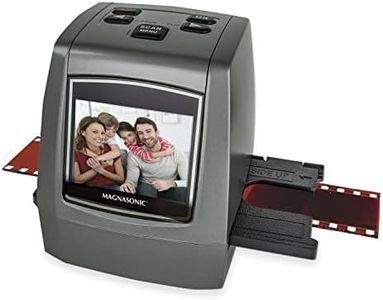 Magnasonic All-in-One High Resolution 24MP Film Scanner, Converts 35mm/126KPK/110/Super 8 Films, Slides, Negatives into Digital Photos, Vibrant 2.4" LCD Screen, Impressive 128MB Built-in Memory