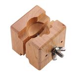 Watch Movement Clamp, Professional Wooden Watch Case Holder Block Vise Clamp Movement Repair Watchmaker Tool Removal