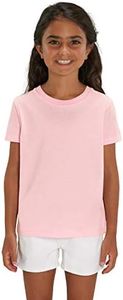 Hilltop T-Shirt Enfant T-Shirt pour Fille et garçon de Bonne qualité - 100% Coton Biologique - Idéal pour Transfert Textile, Size:152/164, Color:Cotton Pink