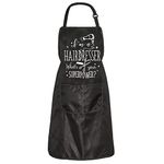 BAUNA Hairdresser Apron Hair Stylist Apron Hairstylist Salon Uniform Cosmetology School Gift Hairdresser appreciation gift (hairdresser apron)