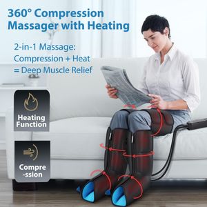 FIT KING Leg Massager Boots – Air Compression for Circulation & Recovery