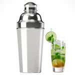 Zikepa 60oz Cocktail Shaker, Stainless Steel Large Drink Mixer Shaker with Cocktail Strainer, Professional Shakers Bartending Margarita Martini