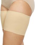 Bandelettes Original Patented Elastic Anti-Chafing Thigh Bands *Prevent Thigh Chafing*- Beige Unisex 5.5" Size F