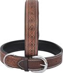 Skora Pure Leather Brown Dog Collar