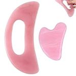 2 Pcs Full Body Gua Sha Massager Anti Cellulite Guasha Scraper Gua Sha Stone Massage Tool for Legs, Back, Face, Neck, Muscle Relaxation & Pain Relief, Removal of Fatigue Spa Skin Caring